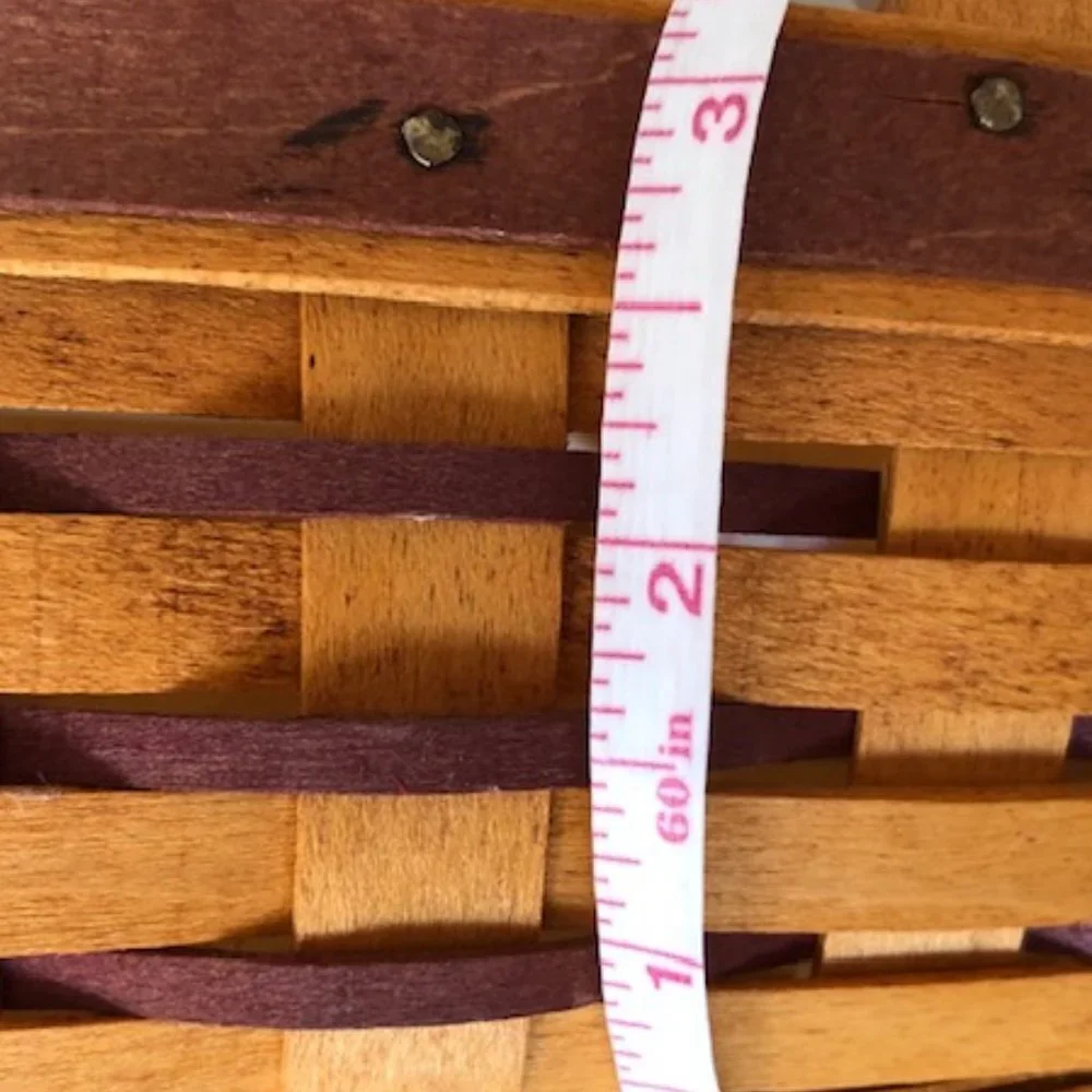 LONGABERGER 1997 Purple Sweetheart Basket Combo Vintage